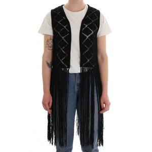 GILET CROCHER NERO